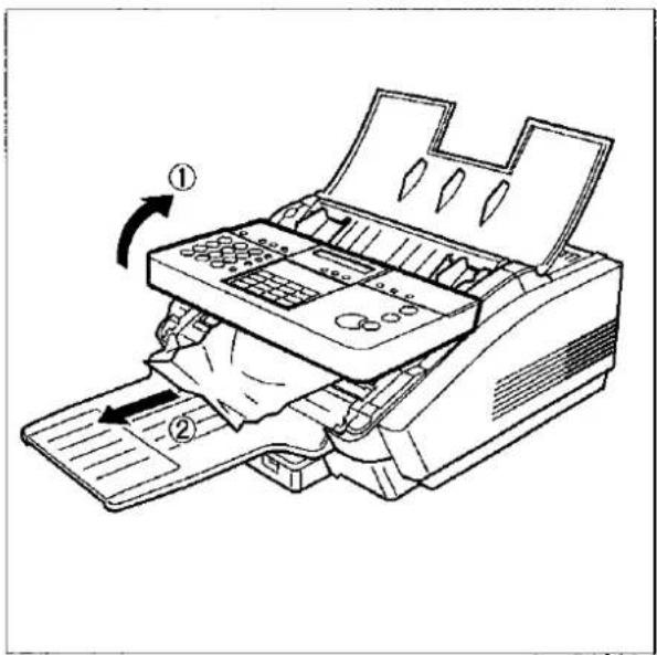 PANASONIC Panafax UF-332 - Clearing a Document Jam - 1
