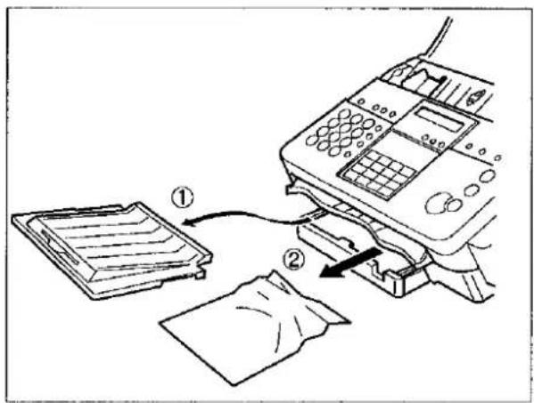 PANASONIC Panafax UF-332 - Clearing a Recording Paper Jam - 1