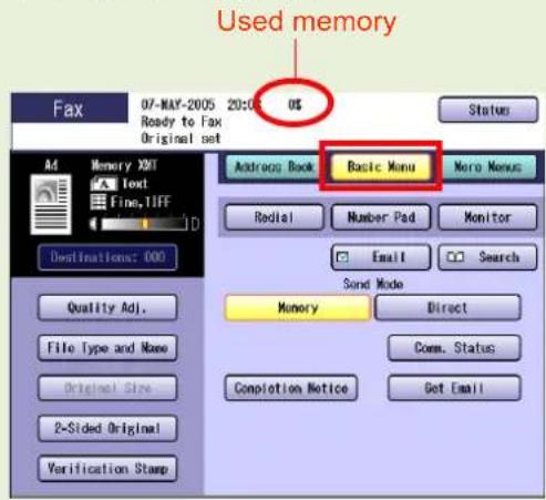 PANASONIC DP-C322 - Select "Basic Menu" if additional settings are required. - 1