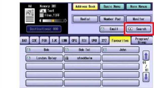 PANASONIC DP-C322 - ■ Search through the Address Book (Local Search) - 1