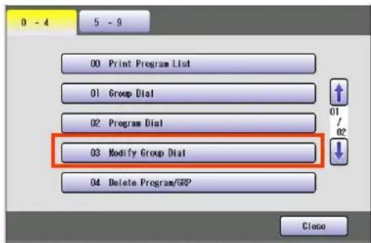 PANASONIC DP-C322 - Editing a Group Dialling - 3