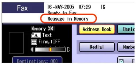 PANASONIC DP-C322 - Substitute Memory Reception - 1