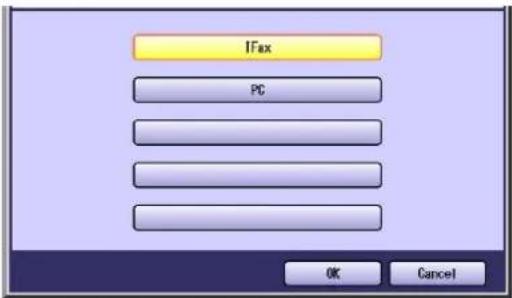 PANASONIC DP-C322 - Select "IFax", and then select "OK". - 1