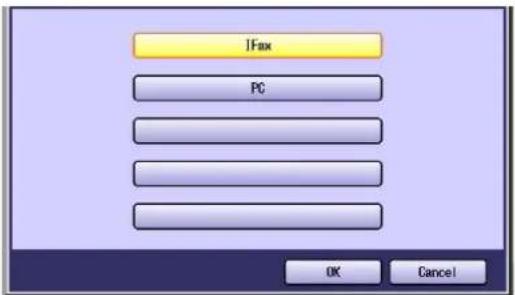 PANASONIC DP-C322 - Select "IFax", and then select "OK". - 1