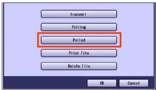 PANASONIC DP-C322 - Select "Polled". - 1