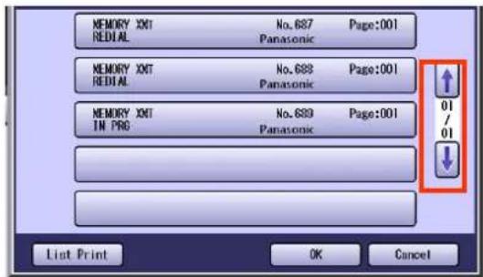 PANASONIC DP-C322 - Displaying a Communication Reservation File List - 4