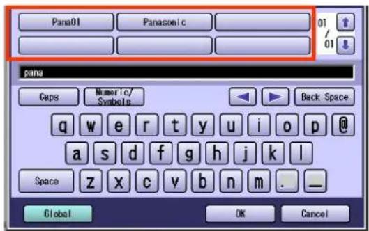 PANASONIC DP-C322 - ■ Search through the Address Book (Local Search) - 3