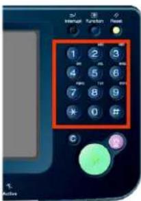 PANASONIC DP-C322 - Enter the fax number from the keypad or select a destination. - 1