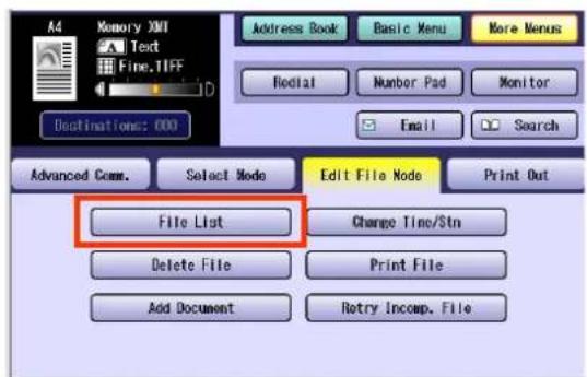 PANASONIC DP-C322 - Displaying a Communication Reservation File List - 3