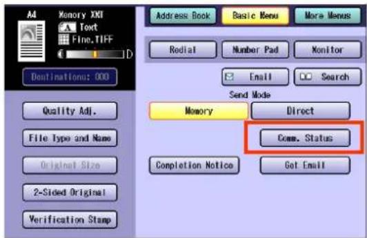 PANASONIC DP-C322 - Verifying Communication Status - 2