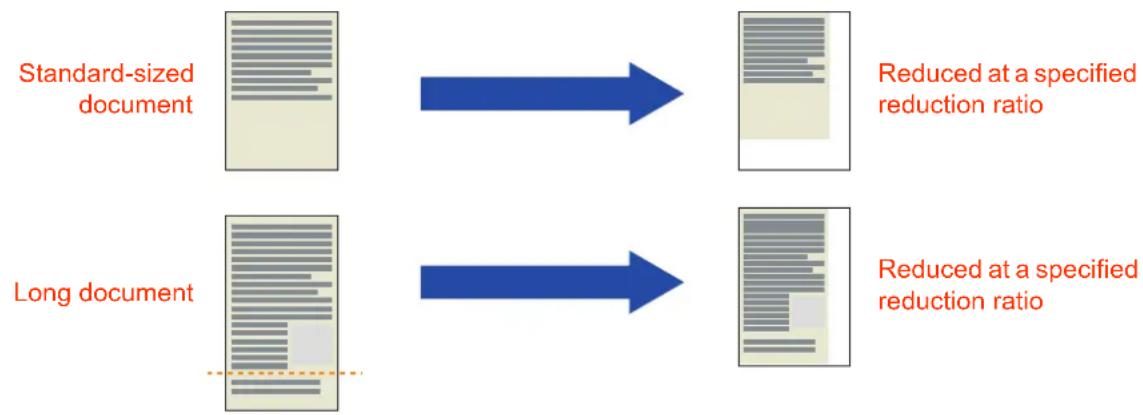 PANASONIC DP-C322 - ■ When Print Reduction is Set to "Fixed" - 1