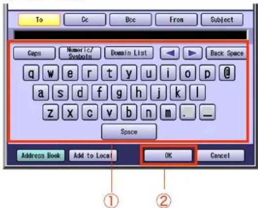 PANASONIC DP-C322 - Using the Onscreen Keyboard - 3