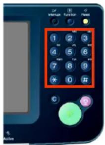 PANASONIC DP-C322 - Enter the fax number from the keypad. - 1
