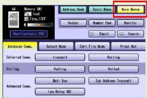 PANASONIC DP-C322 - Press the Fax key to open the Fax screen. - 3