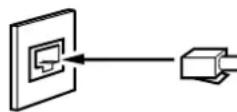 PANASONIC Panafax DX-1000 - Telephone Line Cord - 1