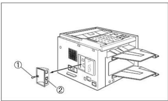 PANASONIC Panafax DX-1000 - To remove the battery - 2