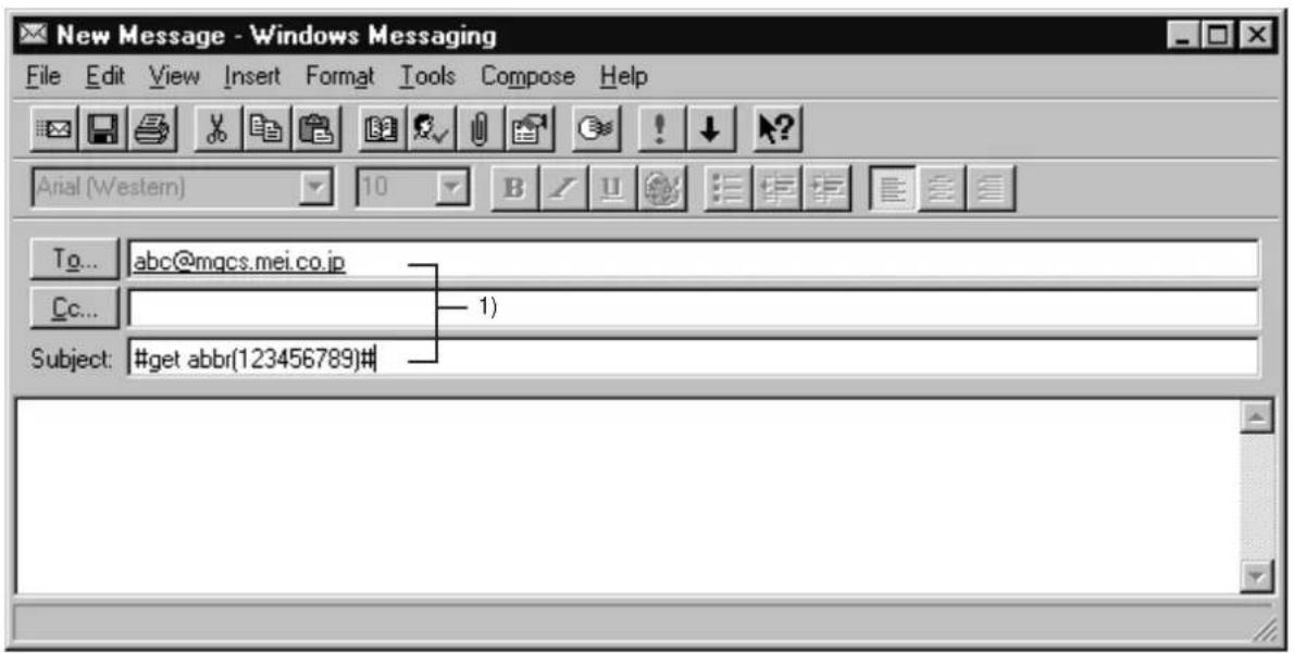 PANASONIC Panafax DX-1000 - Retrieving One-Touch / ABBR. No. Data Sample - 1
