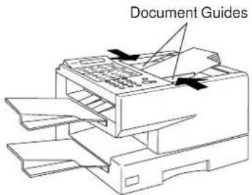 PANASONIC Panafax DX-1000 - How to Load Documents - 1