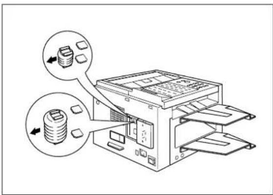 PANASONIC Panafax DX-1000 - To remove the battery - 3