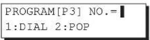 PANASONIC Panafax DX-1000 - Setting the POP Access Key - 4