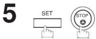 PANASONIC Panafax DX-1000 - Setting the Dialling Method (Tone or Pulse) - 6