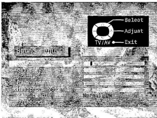 PANASONIC TX-W28R4DP - Sound menu - 6