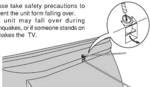 PANASONIC TX-47P800H - Securing the castersSafety Precal - 1
