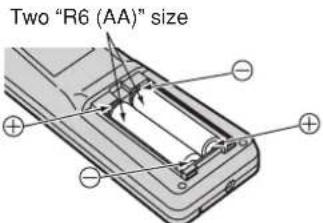 PANASONIC TX-47P800H - Batteries: Use two "R6 (AA)" size batteries. - 1