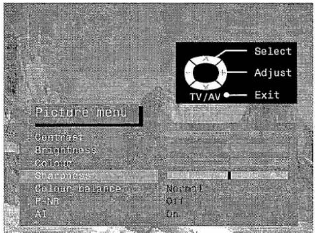 PANASONIC TX-28LD4DP - PICTURE MENU - 7