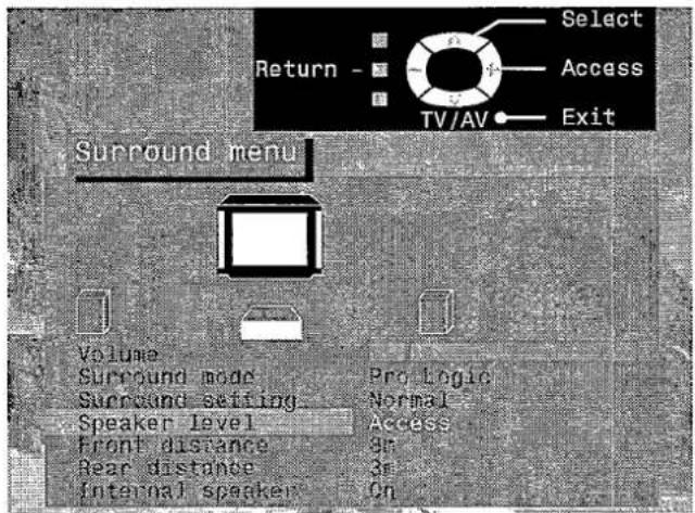 PANASONIC TX-28LD4DP - SURROUND MENU - 14