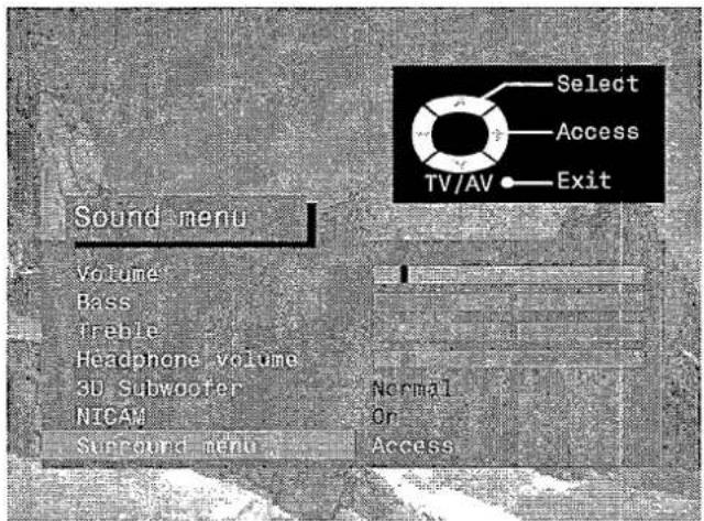 PANASONIC TX-28LD4DP - SURROUND MENU - 13