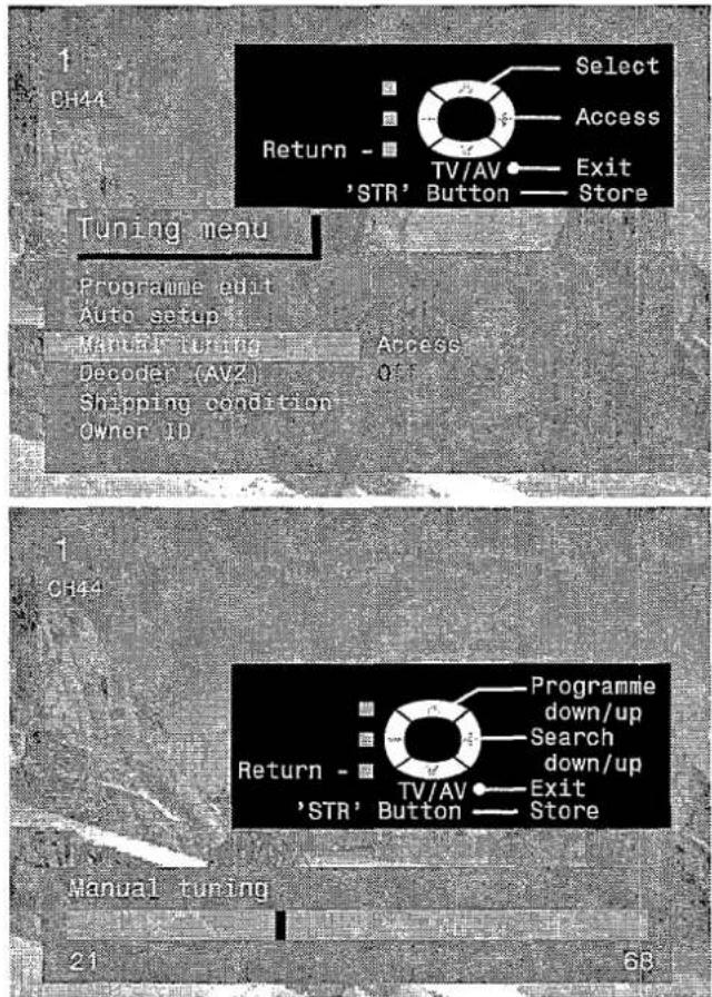 PANASONIC TX-28LD4DP - Manual tuning of the programme positions is available either from the On Screen Display menu or from the front panel controls - 1