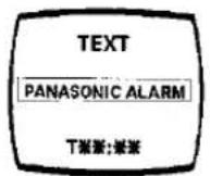 PANASONIC TX-21T1 - Alarm. - 3