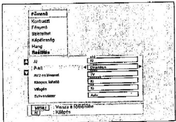 PANASONIC TX-W32D2F - AV-ÜZEMMÓDVÁLASZTÁS ÉS BEÁLLÍTÁS - 7