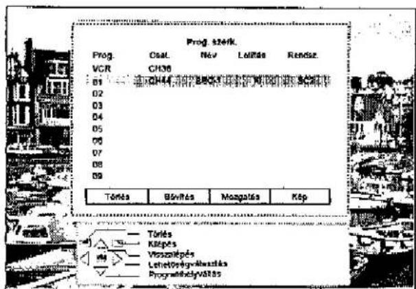 PANASONIC TX-W32D2F - A nem kivant TV-musor törlese - 2