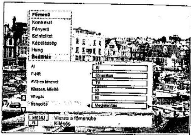 PANASONIC TX-W32D2F - Kezi hangolás (az elolap kezelőszervevel) - 3