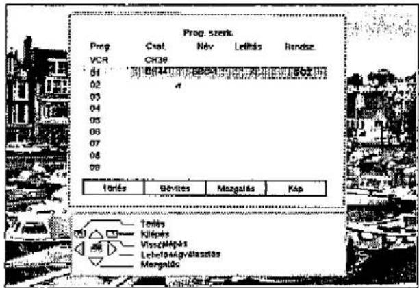 PANASONIC TX-W32D2F - A TV-program athelyezése más programhelyre - 7