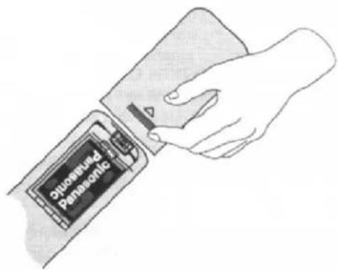 PANASONIC TX-32PK25P - Vstavljanje baterij v daljinski upravljalnik - 1