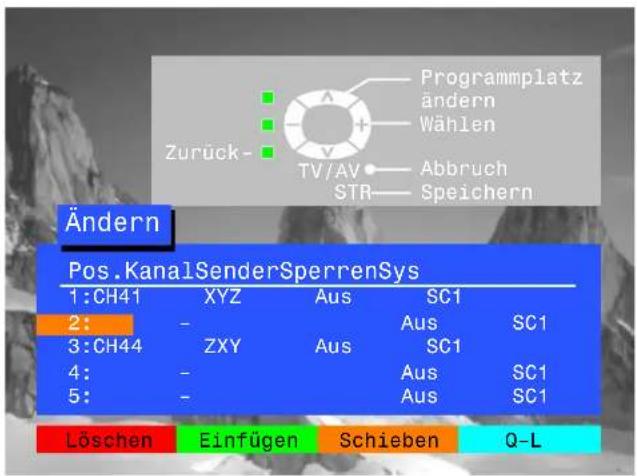 PANASONIC TX-25LD4CZ - EineProgrammpositioneinfügen - 6