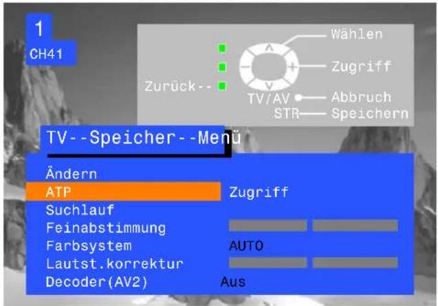 PANASONIC TX-25LD4CZ - TV-SPEICHER-MENÜ-AUTOMATISCHER SENDERSUCHLAUF(ATP) - 3