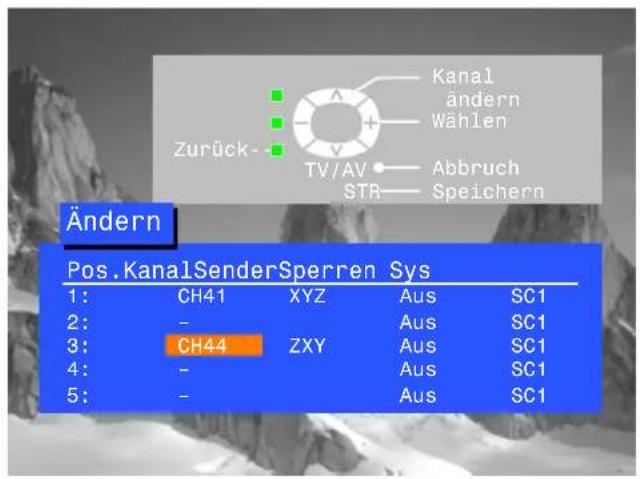 PANASONIC TX-25LD4CZ - EineProgrammpositionabstimmen - 6