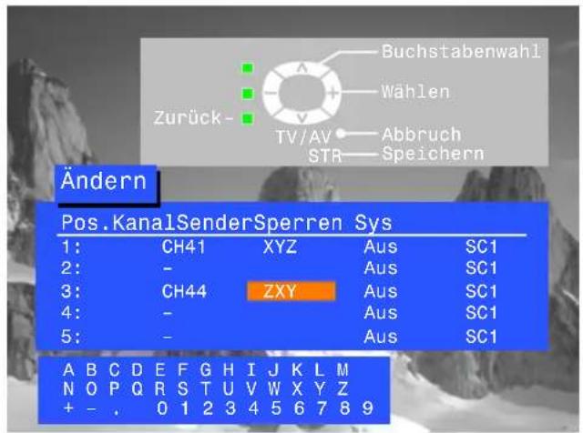 PANASONIC TX-25LD4CZ - EineProgrammpositionneubenennen - 7