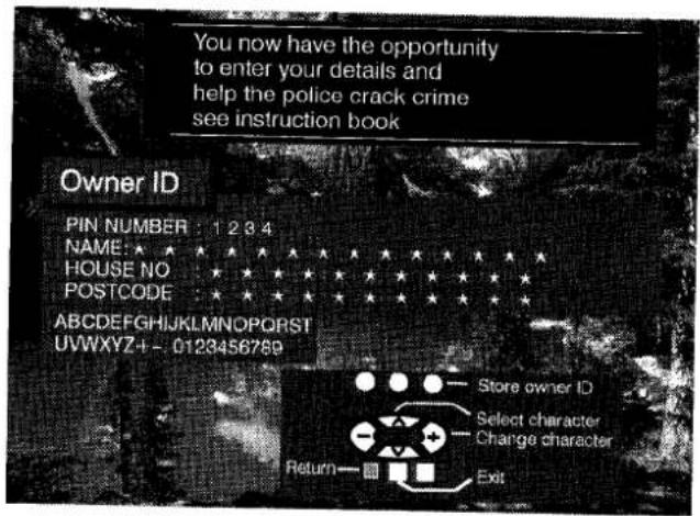 PANASONIC TX-25CK1 - Tuning - Owner ID - 3