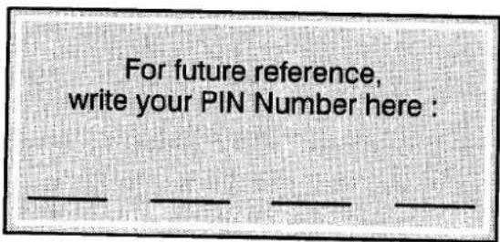PANASONIC TX-25CK1 - Tuning - Owner ID - 4