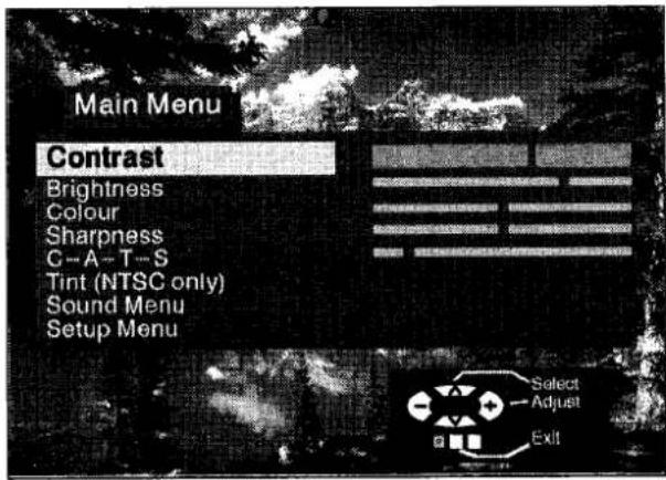 PANASONIC TX-25CK1 - Main menu - 2