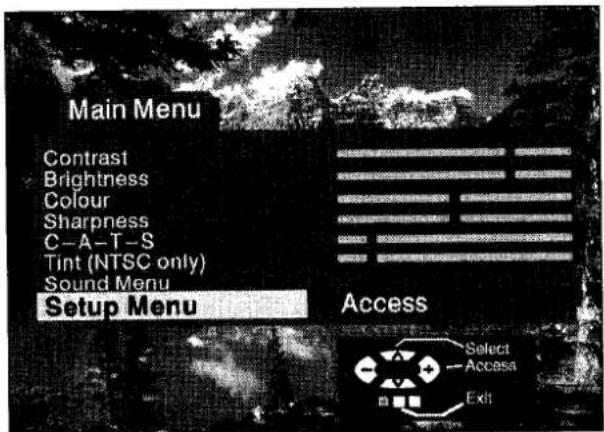 PANASONIC TX-25CK1 - Setup menu - 2