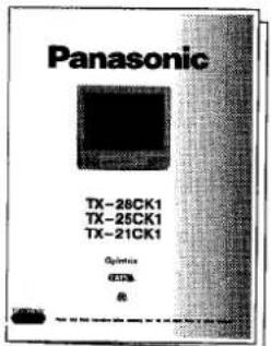 PANASONIC TX-25CK1 - Check that you have the accessories and items shown - 5