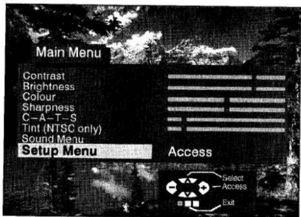 PANASONIC TX-25CK1 - Tuning menu - 2