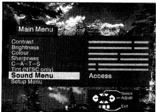 PANASONIC TX-25CK1 - Sound menu - 2
