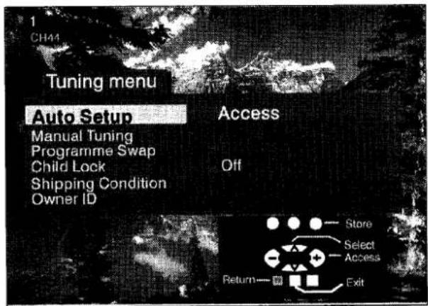 PANASONIC TX-25CK1 - Tuning - Auto Setup - 3